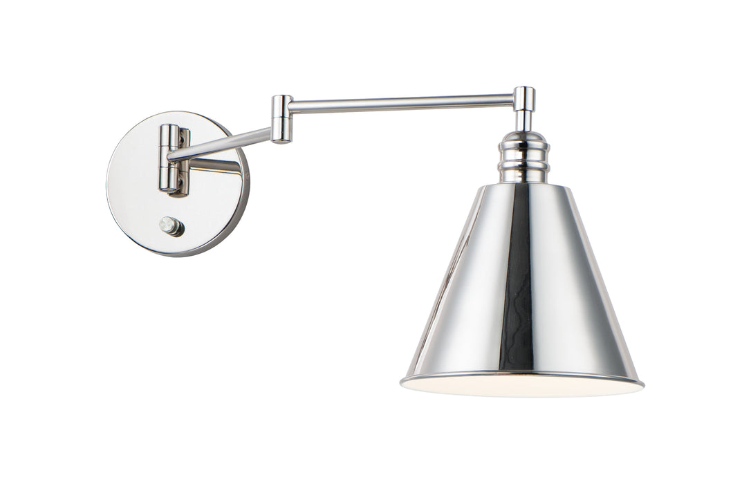 Library 1-Light Wall Sconce Horizontal Swing Arm PN 8