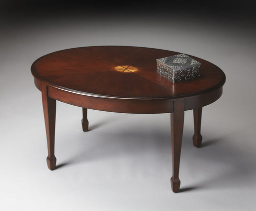 Butler Clayton Cherry Oval Coffee Table