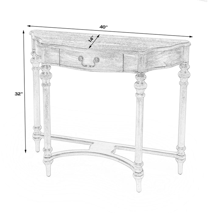 Butler Morency Powder Gray Console Table