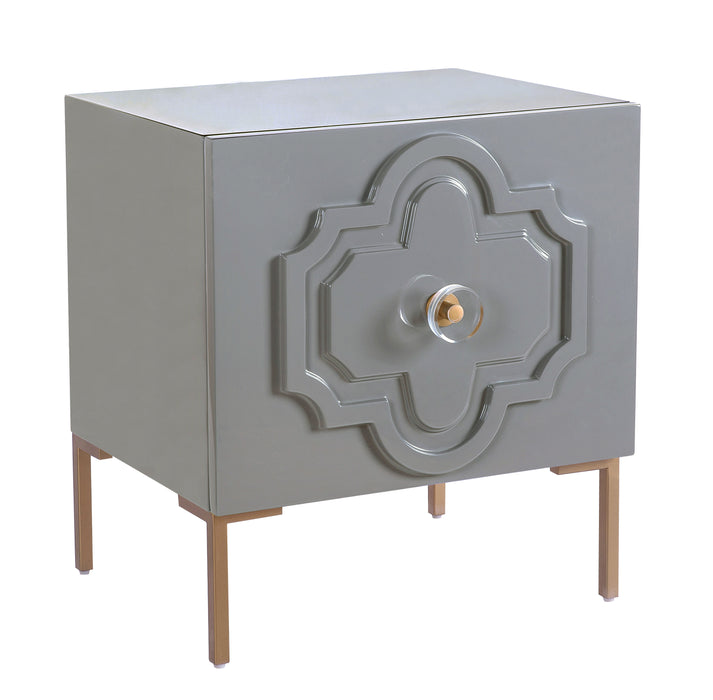 Anna Grey Lacquer Side Table
