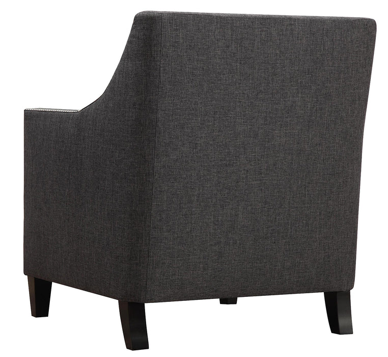Asheville Dark Grey Linen Chair