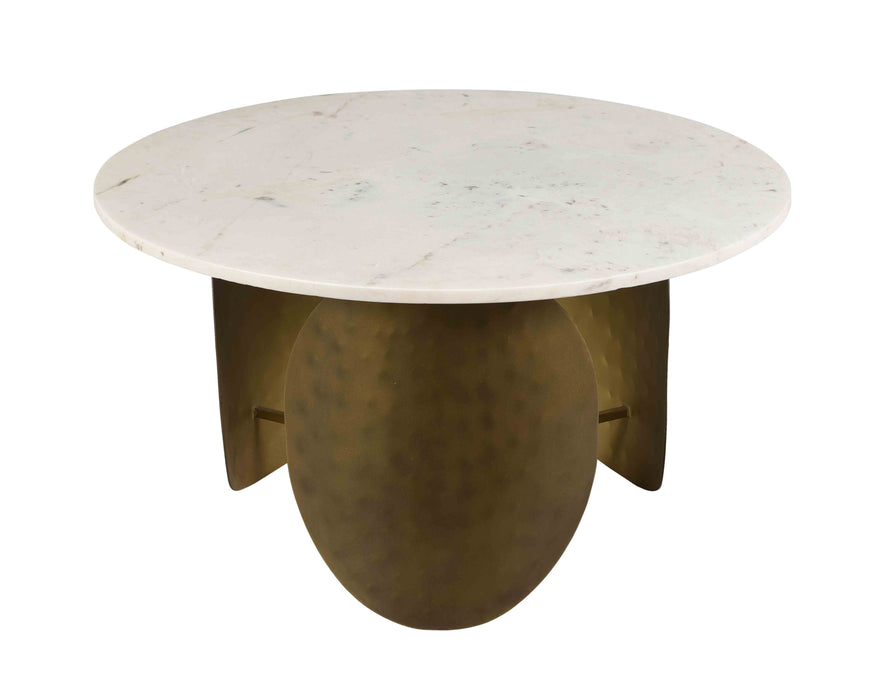 Indio White Marble Cocktail Table
