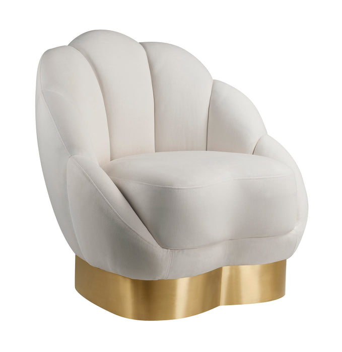 Bloom Cream Velvet Chair