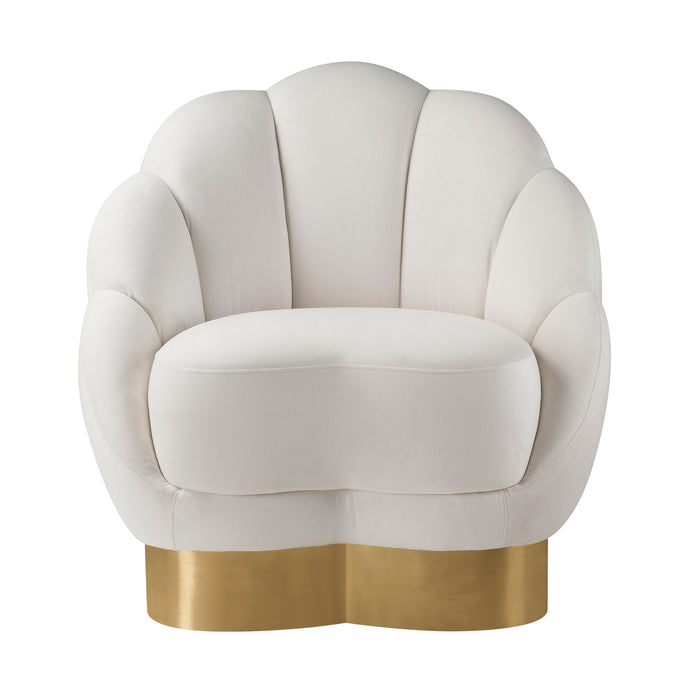 Bloom Cream Velvet Chair