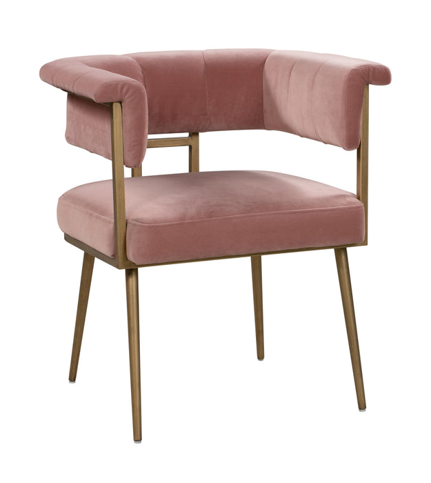 Astrid Blush Velvet Chair