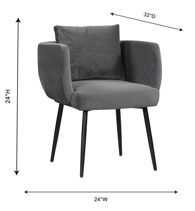 Alto Grey Velvet Chair