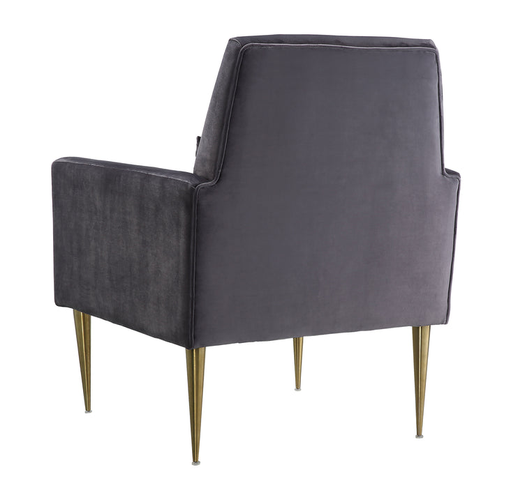 Danner Grey Velvet Chair