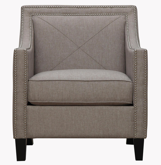 Asheville Light Grey Linen Chair