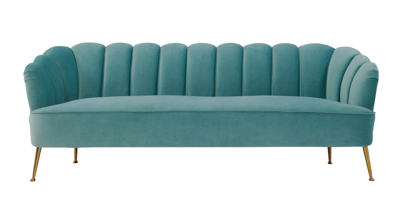 Daisy Sea Blue Velvet Sofa