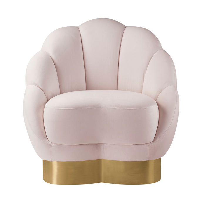 Bloom Blush Velvet Chair