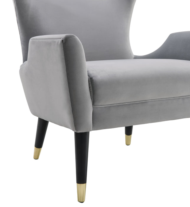 Logan Grey Velvet Chair
