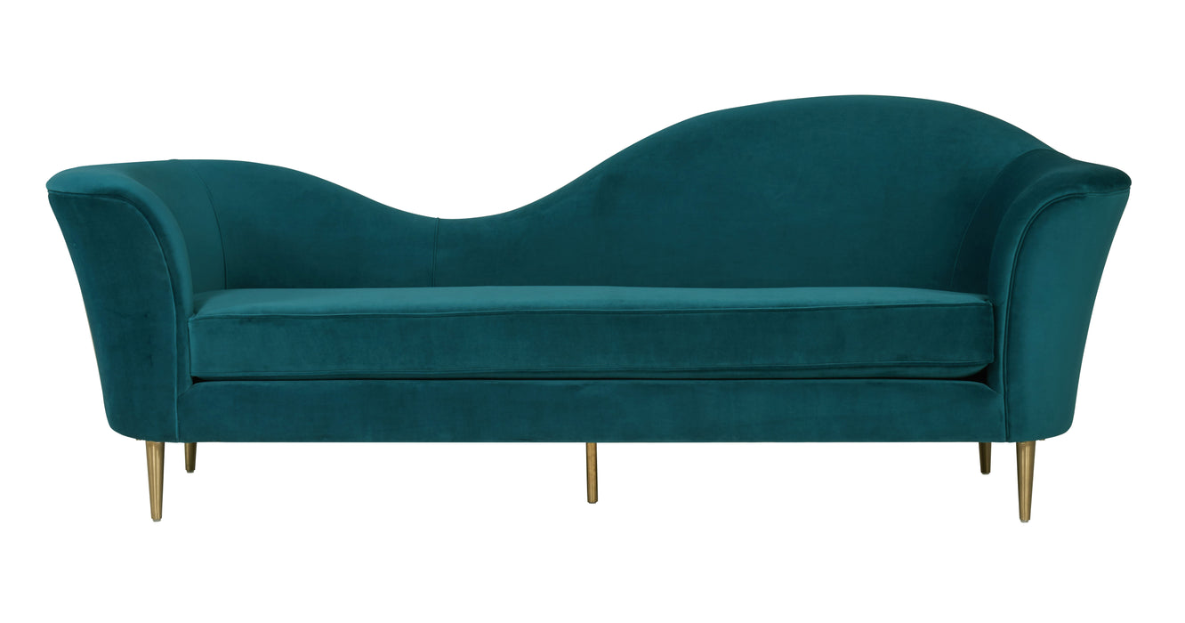 Plato Aqua Velvet Sofa