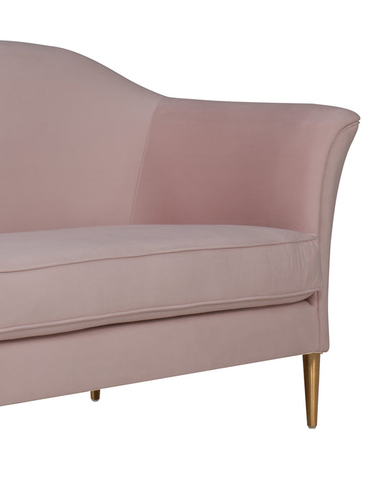 Plato Blush Velvet Sofa