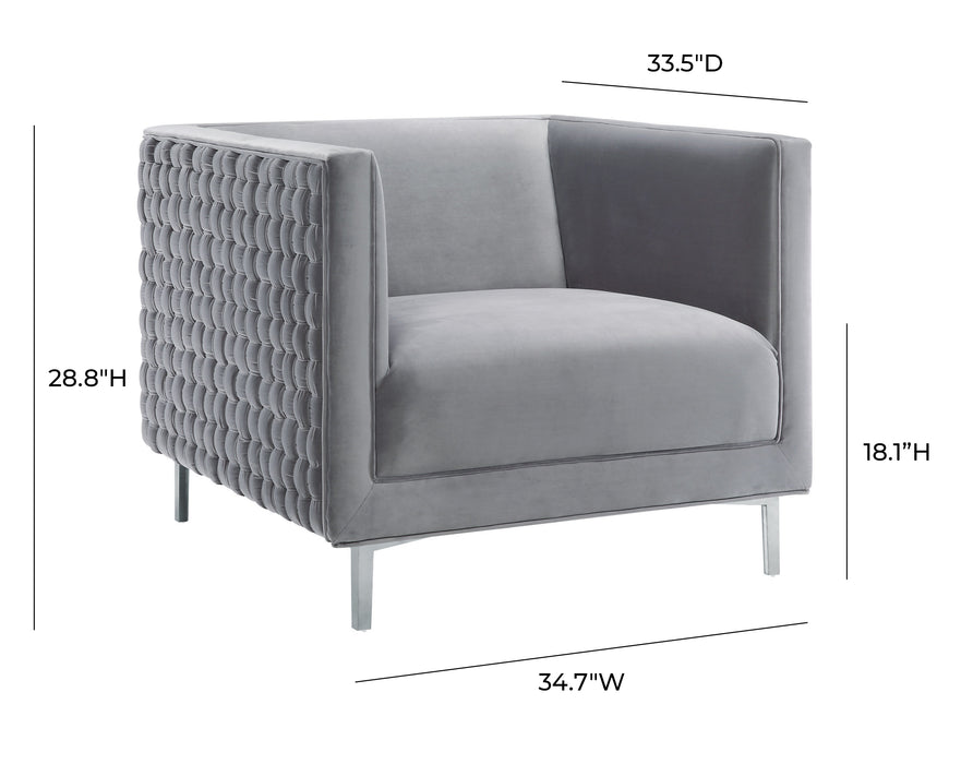 Sal Grey Woven Chair