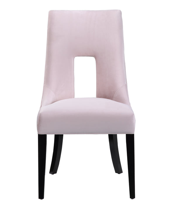 Lipstick Blush Velvet Dining Chair