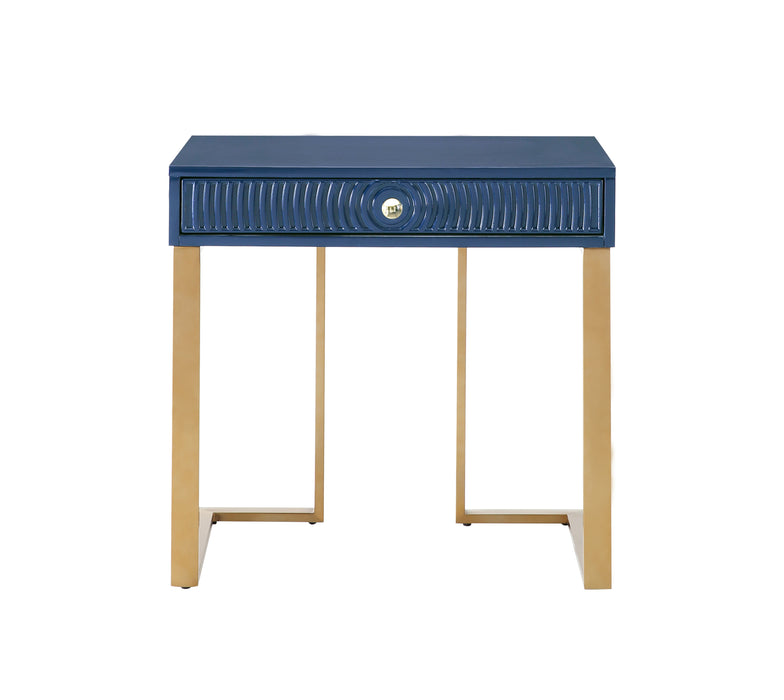 Janie Blue Lacquer Side Table
