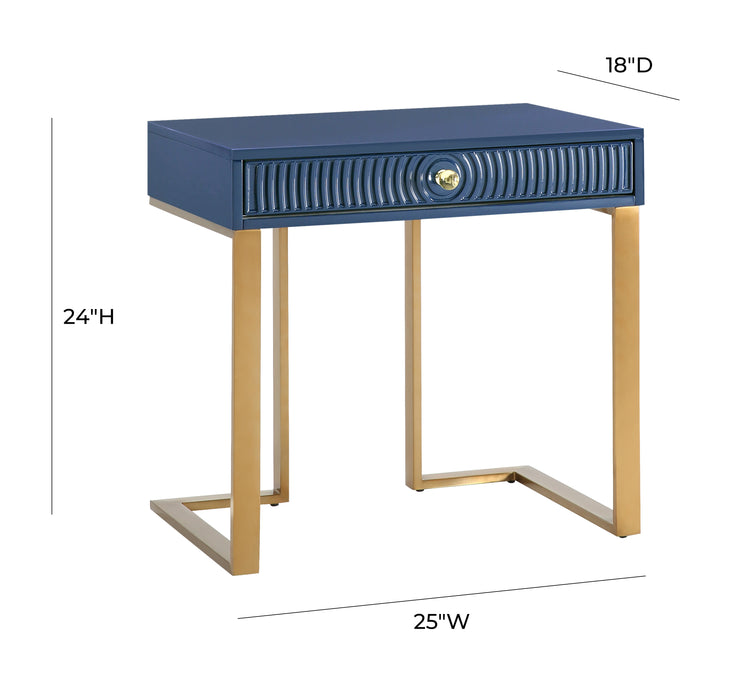 Janie Blue Lacquer Side Table