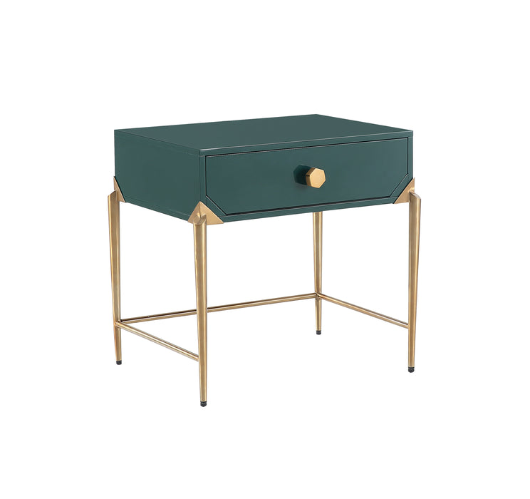 Bajo Green Lacquer Side Table