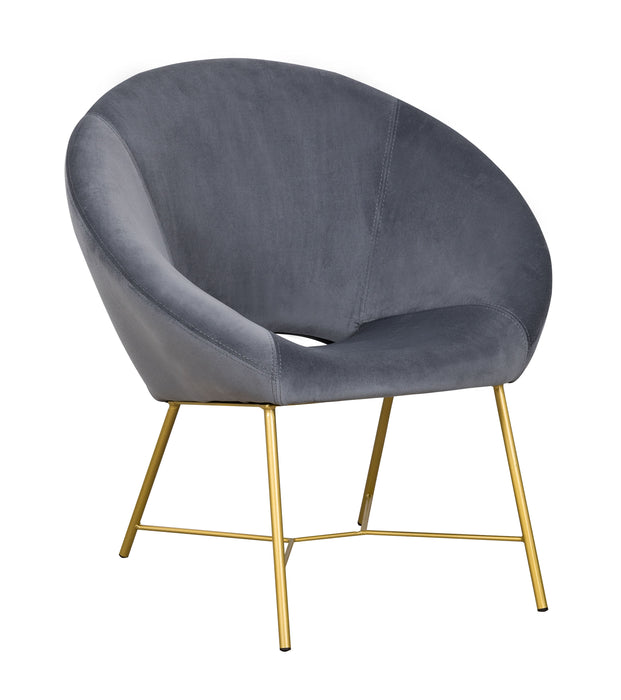 Nolan Grey Velvet Chair