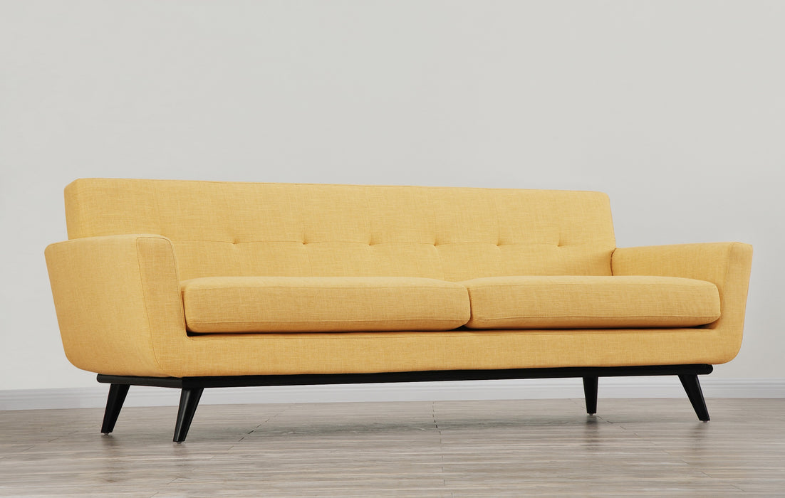 James Mustard Yellow Linen Sofa