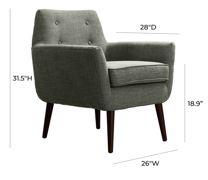 Clyde Grey Linen Chair