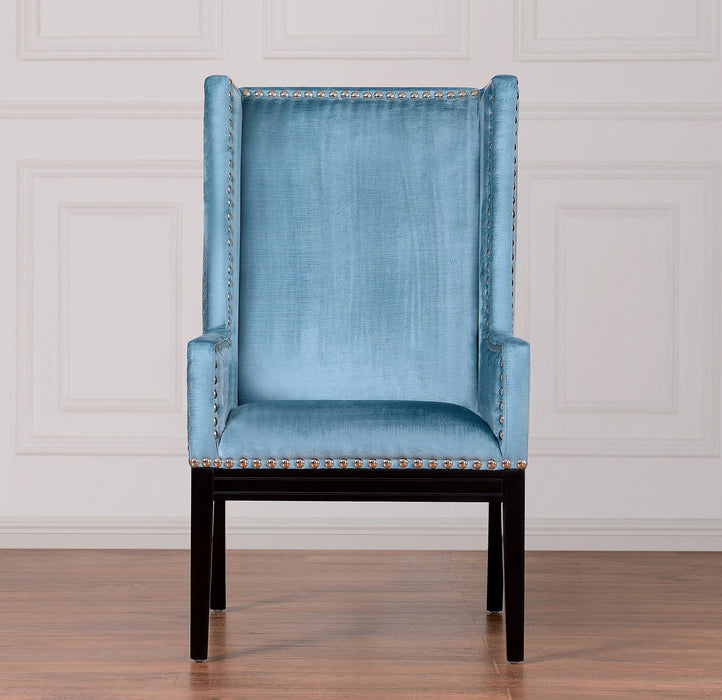 Tribeca Blue Velvet Chair