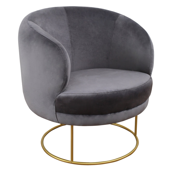 Bella Grey Velvet Chair