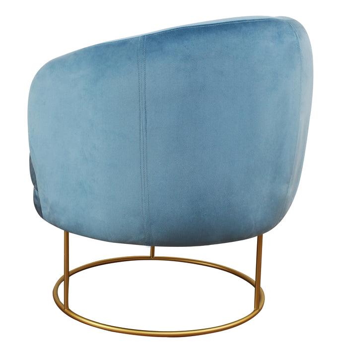 Bella Blue Velvet Chair