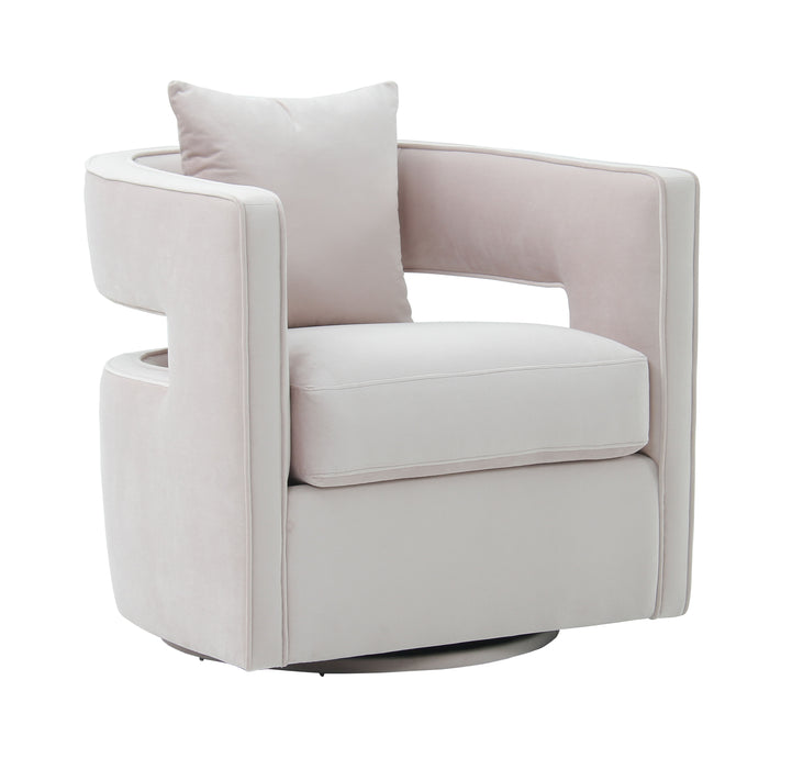 Kennedy Blush Velvet Swivel Chair