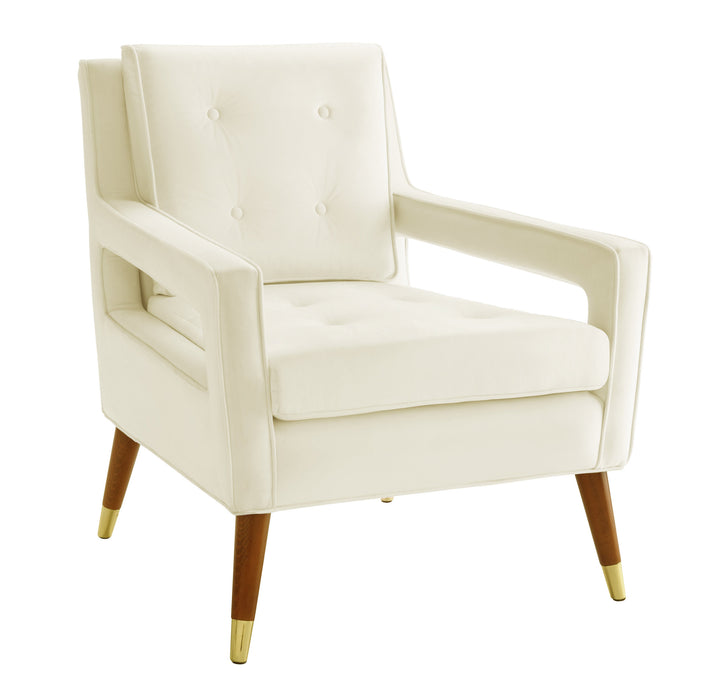 Draper Cream Velvet Chair