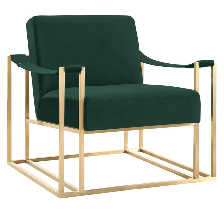 Baxter Forest Green Velvet Chair