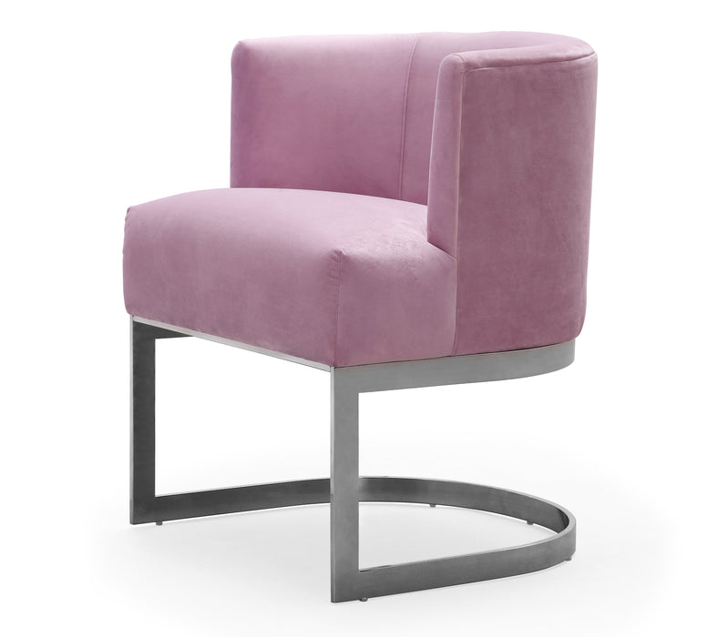 Eva Blush Velvet Chair