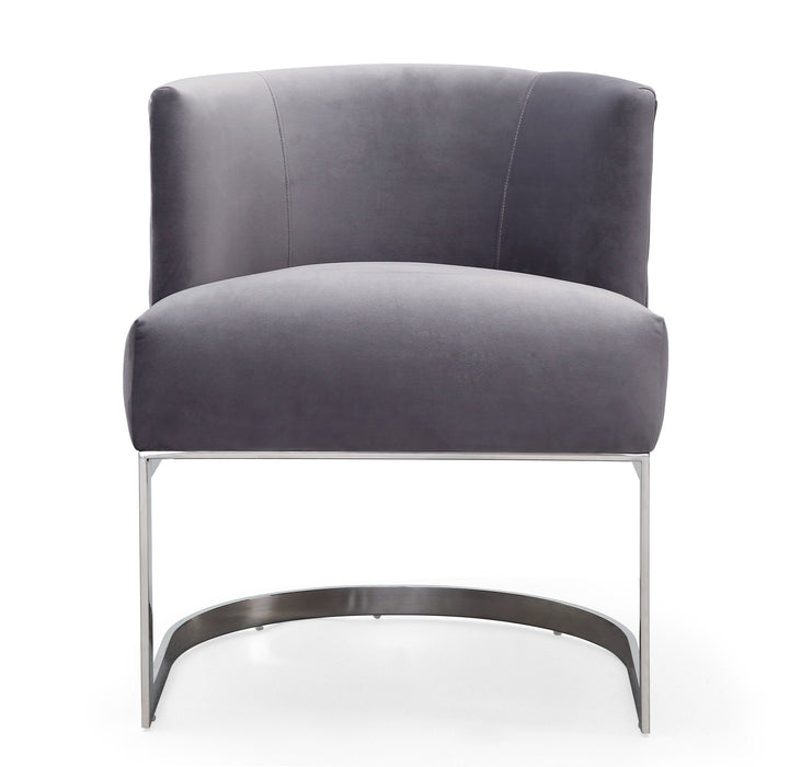 Eva Grey Velvet Chair