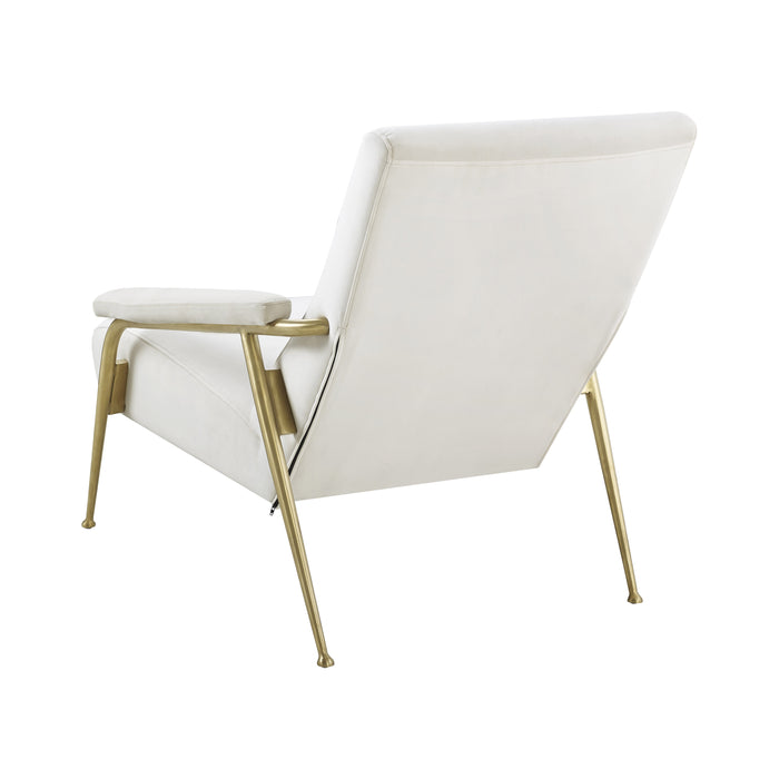 Abbey Cream Velvet Chair