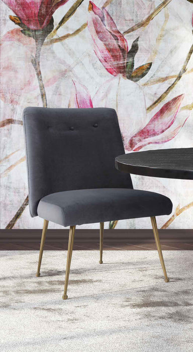 Batik Grey Velvet Dining Chair