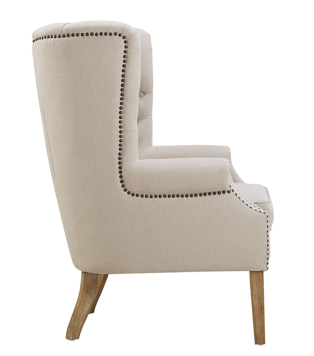 Abe Beige Linen Chair