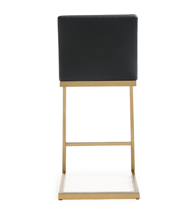 Parma Black Gold Steel Counter Stool (Set of 2)
