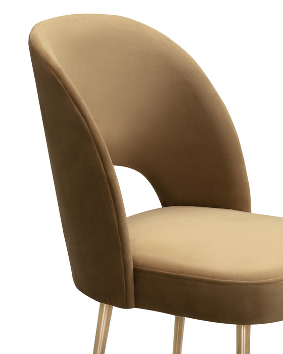 Swell Cognac Velvet Chair