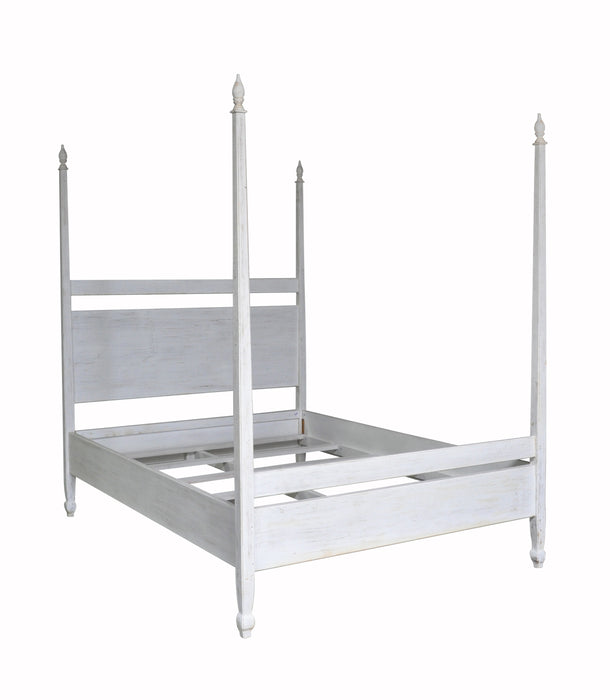 Venice Bed, Queen, White Wash