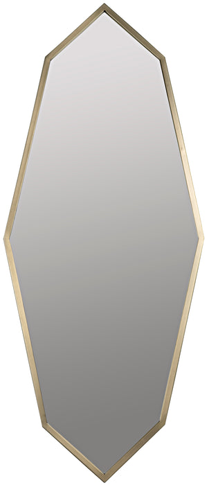 Parsifal Mirror, Metal with Brass Finish