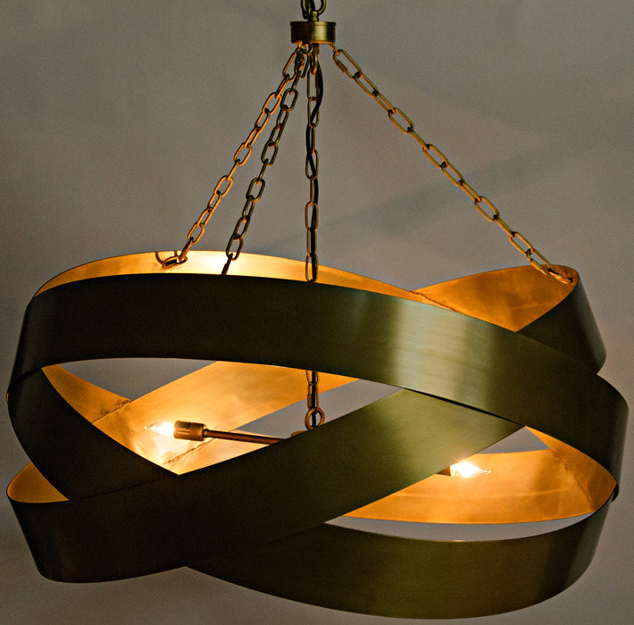 Orion Pendant, Metal with Brass Finish