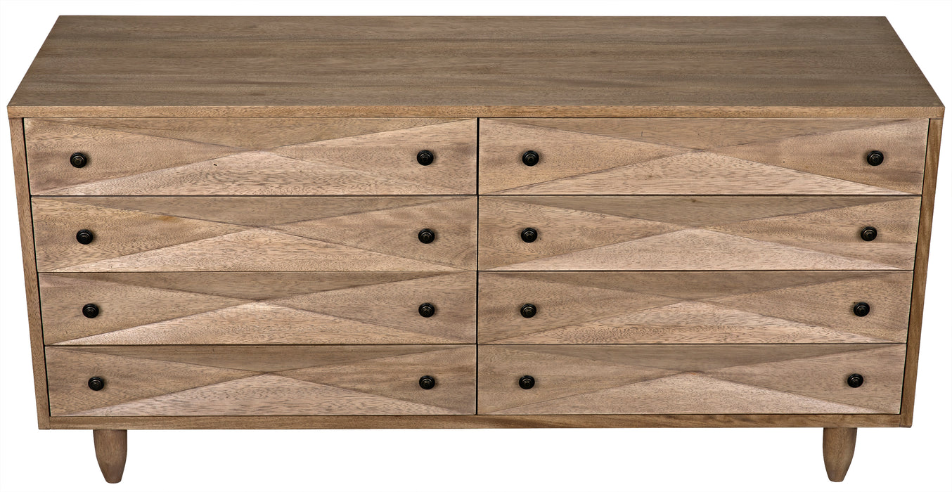 Diamond Double Chest, Washed Walnut