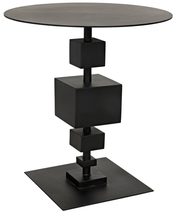 Gropius Side Table, Black Steel