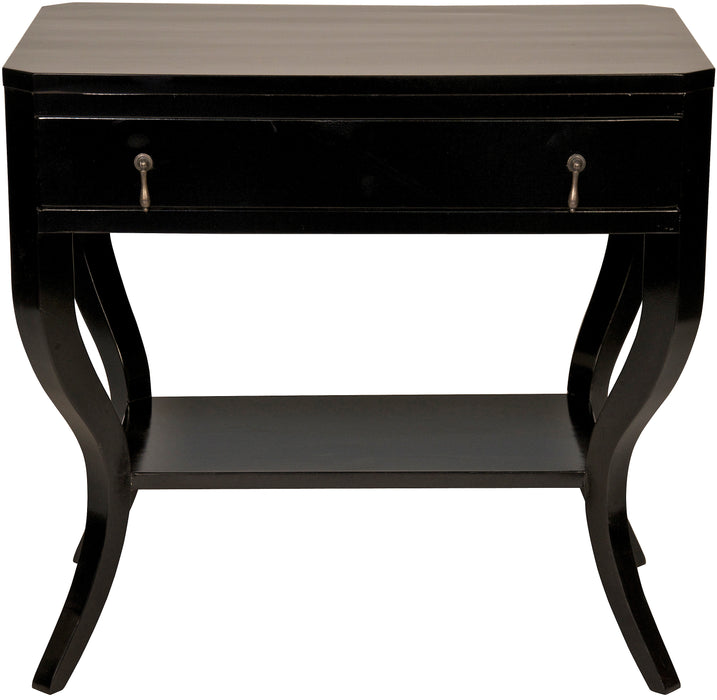 Weldon Side Table, Distressed Black