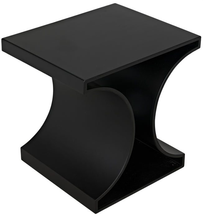 Alec Side Table, Black Steel