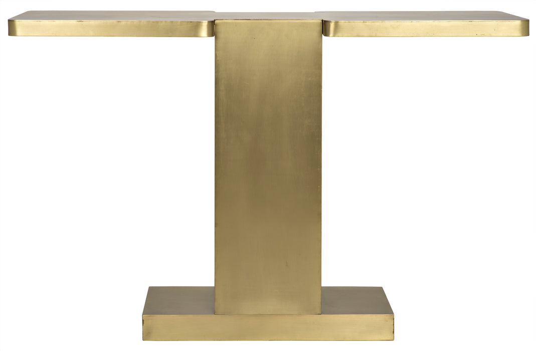 I Console, Metal with Brass Finish