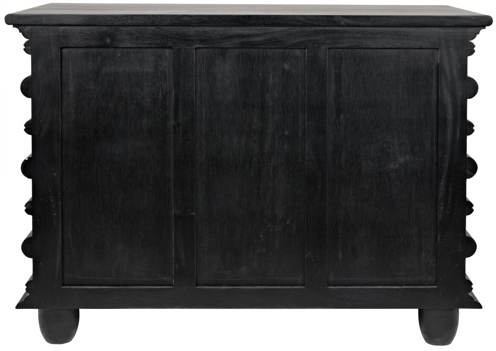 Ascona Small Chest, Hand Rubbed Black