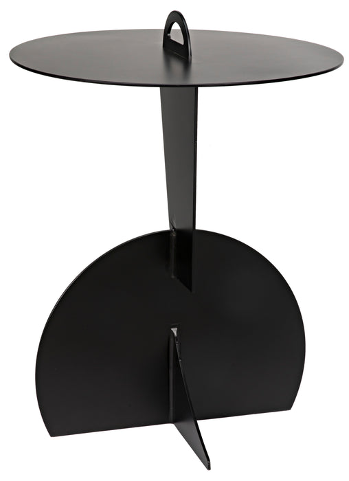 Mobilis Side Table, Black Steel