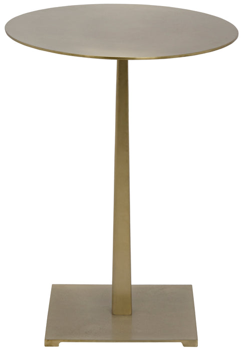 Stiletto Side Table, Metal with Brass Finish
