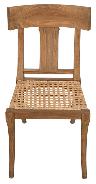 Athena Side Chair,Teak with Caning